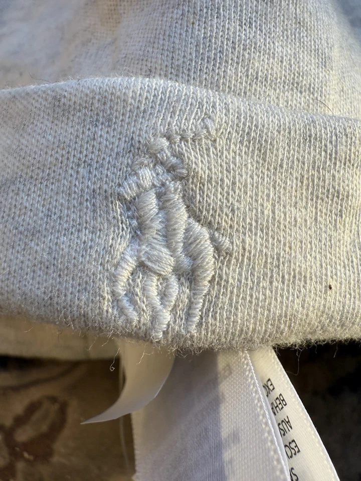 Ralph Lauren Bebé Blanco Talla Única Gorro Llegar a Casa Conjunto Regalo Niño Niña Nuevo con Etiquetas Foto 2 de 4