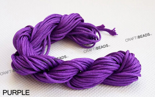 Corda perline corda per perline nodo cinese nylon Shamballa macramè 1,5 mm - colore a scelta! - Foto 25 di 33