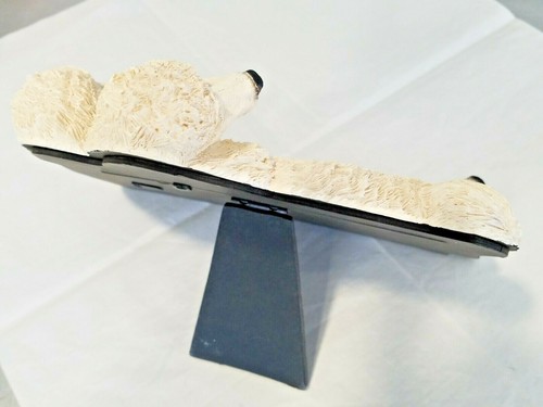 Photo FRAME White POODLES 10 x 9" (6 x 4" photo) Ceramic Free Standing - Picture 10 of 11