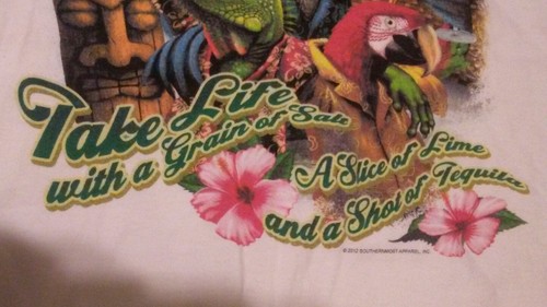 Key West Pub Crawl "TAKE LIFE WITH A GRAIN OF SALT" Local Graphics sz S T-Shirt - Picture 3 of 9