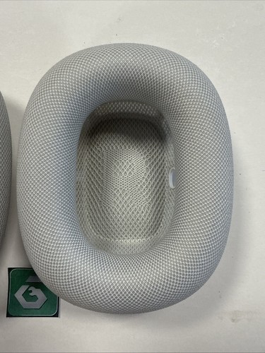Almohadillas de repuesto para Apple AirPod Max genuinas OEM plateadas izquierda y derecha usadas - Imagen 3 de 6