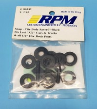 RPM Snap Tite Body Savers 6mm Posts Black Rpm80332 for sale online
