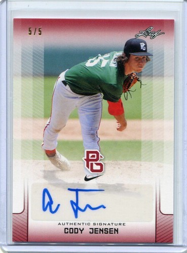 2017 Leaf Perfect Game Red Cody Jensen Auto 5/5 - Picture 1 of 1