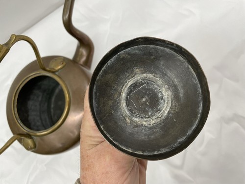 ANTIQUE COPPER DOVETAILED TEAPOT / KETTLE - Picture 12 of 22