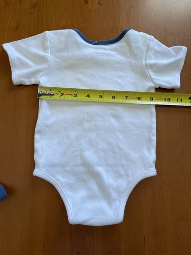 Mudpue EUC White/Blue Golf Theme 100% Cotton Knit Bodyshirt & Pants-9-12Mos - Picture 7 of 10