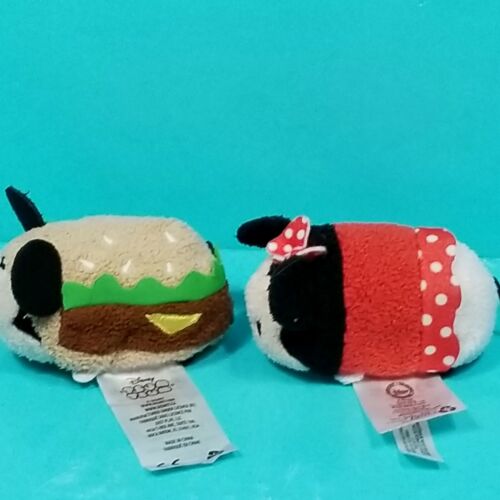 Disney Tsum Tsum Mini Peluche Topolino e Minnie Friends Lotto di 2 Hamburger Imbottiti - Foto 2 di 6