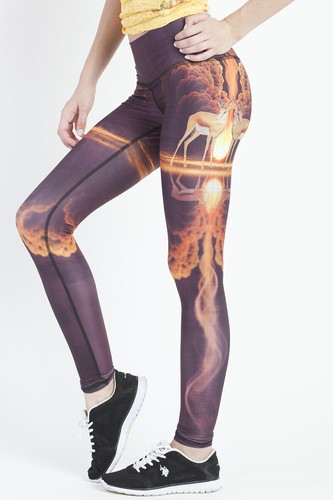 Women's Premium Comfort Unique Print Design Ultra Soft Yoga Pants Leggings - Picture 190 of 228