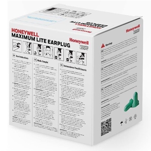 Honeywell Howard Leight Max Lite Schaumstoff Ohrstöpsel ohne Kabel, 200/Box, LPF-1 - Bild 2 von 3