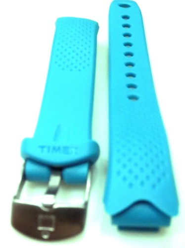 SMALL 12mm T5K602 Clear View Aquamarine Timex Ironman 30 Lap 100m Watch Band - Picture 2 of 8