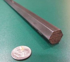 12L14 Carbon Steel Hex Rod 5/8" Hex x 3 Foot Length