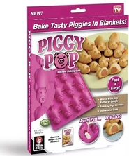 Silicone mold pig pigs baking cake pan Piggy Pop in Blanket Cookies Soap easter