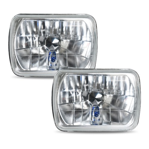 Pair 7x6" 5x7'' LED Headlights Hi/Lo Beam For Dodge D150 D250 D350 Ram 50 H4 - Bild 2 von 15