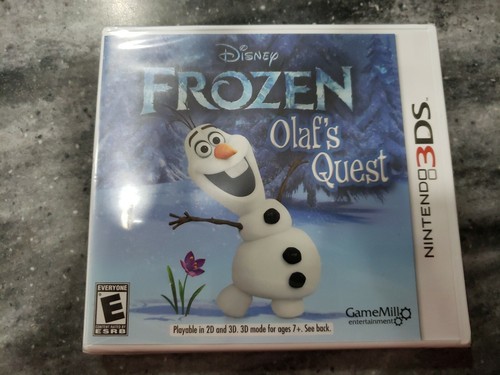 FROZEN 3DS Olaf's Quest Disney Nintendo Playable in 2D & 3D BRAND NEW SEALED - Picture 2 of 3