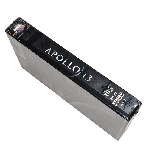 Apollo 13 VHS Tape Sealed Universal Watermarks Tom Hanks Kevin Bacon - Foto 4 di 7