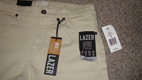 Lazer Skinny Slim Stretch Tan Khaki Beige Shorts Comfort Flex Boys Size 16 - Picture 2 of 12