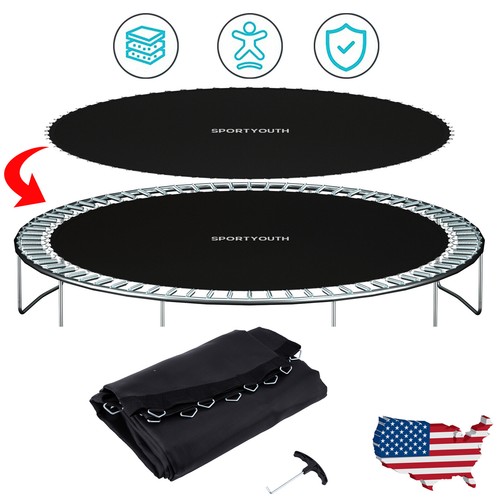 12 13 14 15 FT Trampoline Mat 72 88 96 Rings and Safety Net 4-8 Poles Enclosure - Picture 2 of 20