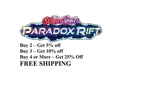 Pokemon: PARADOX RIFT - Pick Your Own Card - HOLO RARE / REVERSE HOLO - 第 1/28 張圖片