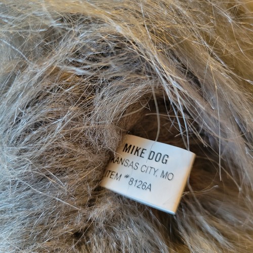 Realistic Mike Dog Pekingese Grey And White Plush Long Hair Laying Dog - Picture 6 of 8