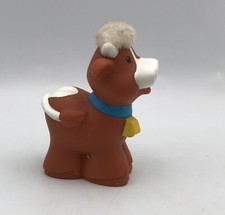 Fisher Price Little People Farm Nativity Figure TOUCH FEEL COW Brown White 2005