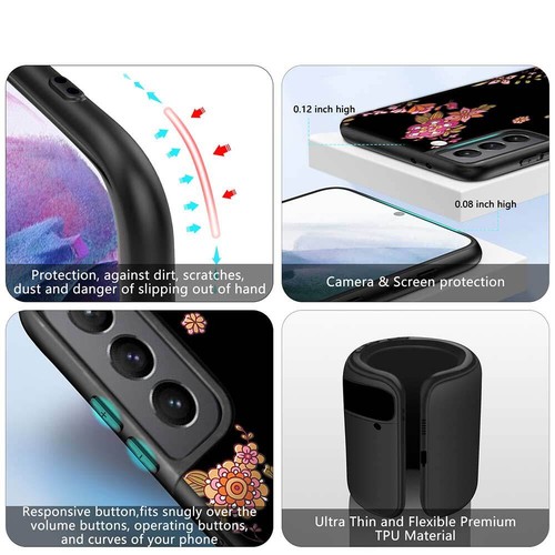 Case For Samsung Galaxy A16 A25 A56 A05s A36 Floral Blossom Silicone Phone Cover - Photo 56 sur 85