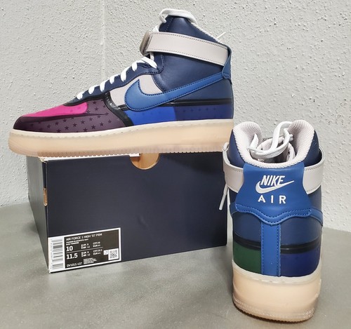 Nike Air Force 1 High "07 PRM THUNDER BLUE/MYSTIC NAVY: (MENS: 10 /WOMENS:11.5) - Picture 1 of 9