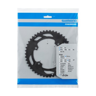 SHIMANO GRX ST-RX600,BL-RX600完成車取り外し品 Shimano Repair Parts Chain Ring Fc-rx600-11 46t-nf Y0K698010