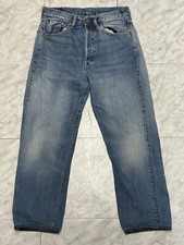 Levi  s 501xx Denim 1955 Jeans Selvedge Redline Big E Button Zip Rivets 29x34