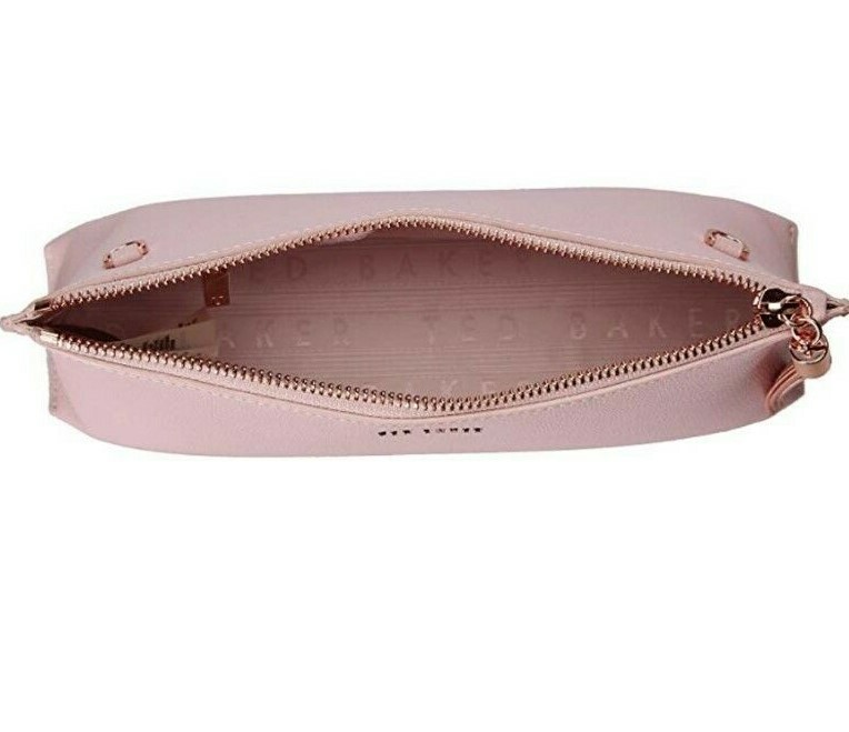 NWT Ted Baker Tessa Leather Crossbody Bag Light Pink 149