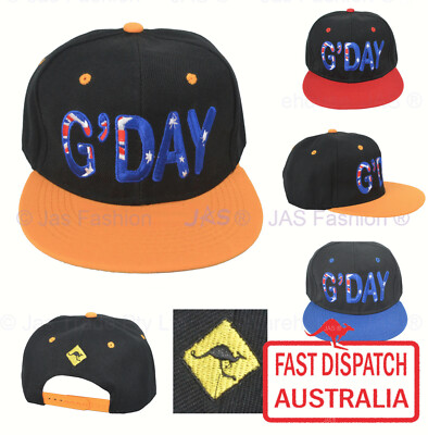 Snapback Flat Baseball Australia Souvenir Australian Day Flag Good Day Hat Cap eBay