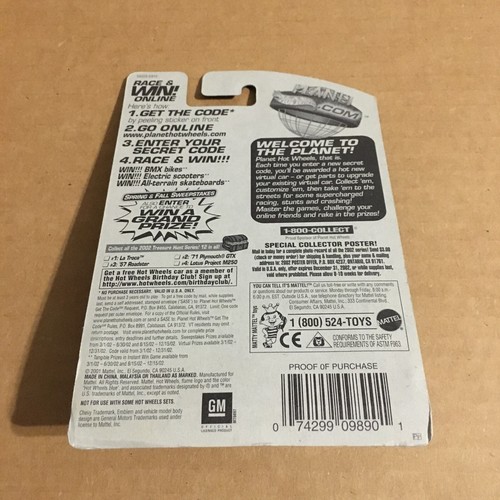 J ∞ Hot Wheels 2002 Treasure Hunt #3 ∞ 1957 Chevy Roadster ∞ Like A Super T Hunt - Imagen 2 de 2