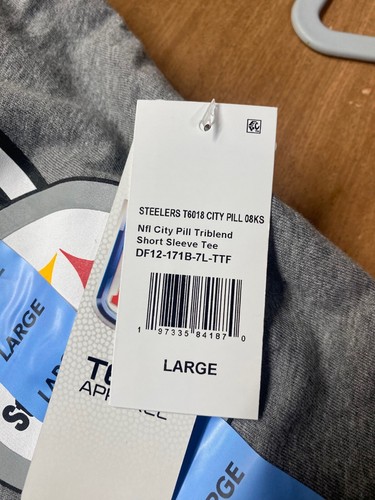 NFL Pittsburgh Steelers Men's City Pill Triblend Short Sleeve T-Shirt Multi Size - Picture 19 of 27