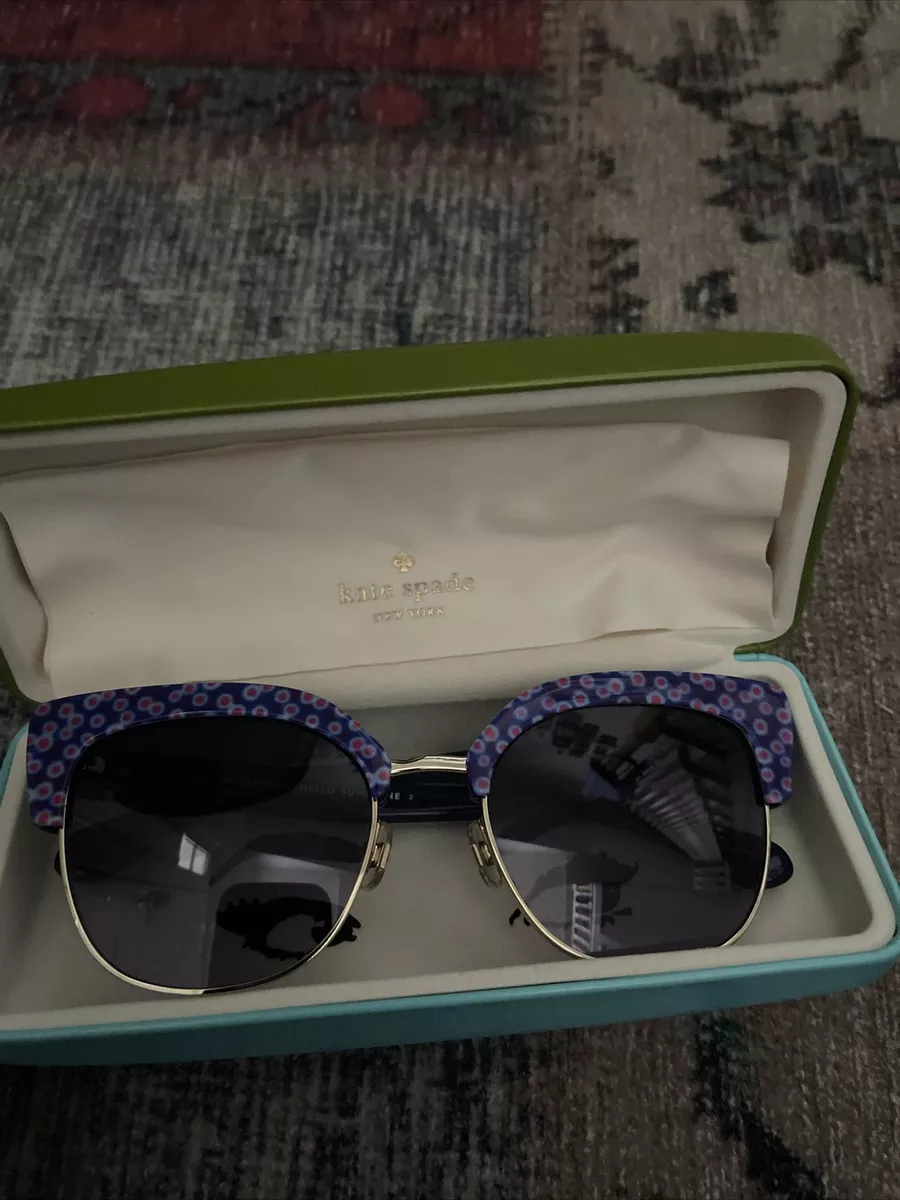 Kate Spade Hello Sunshine Cat Eye Purple Flower Sunglasses eBay