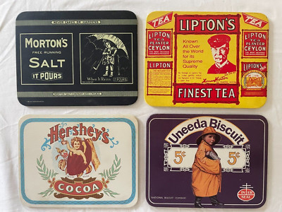 Hershey's Cocoa, Morton's, Lipton's, Uneeda, Biscuit,  Advertising Signs 8'' x 6''