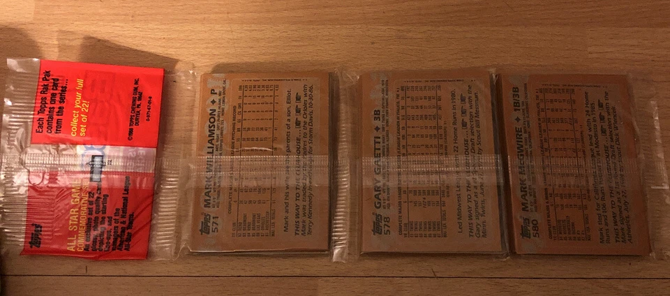 George Bell John Russell John Farrell Mark Williamson Gary Gaetti Mark McGwire Foto 2 de 2