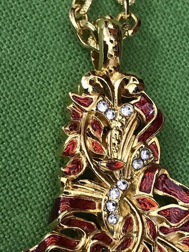 VNTG EDGAR BEREBI LTD ED IMPERIAL RUSSIAN GRAND SALON RUBY MAGNIFIER NECKLACE - Picture 21 of 21