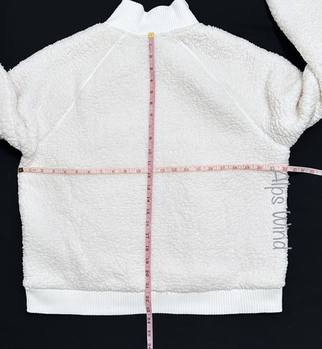 Tommy Hilfiger Faux Fur Sherpa Fleece Full-Zip Womens Jacket Soft Ivory SZ.L NWT - Picture 4 of 10