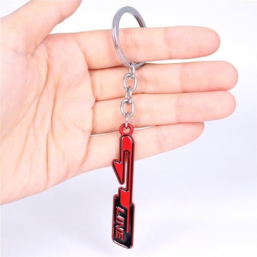 1x GT LINE Emblem Car Fashion Key Chain Key Ring for Rio Optima Sportage Stinger - Picture 4 of 9