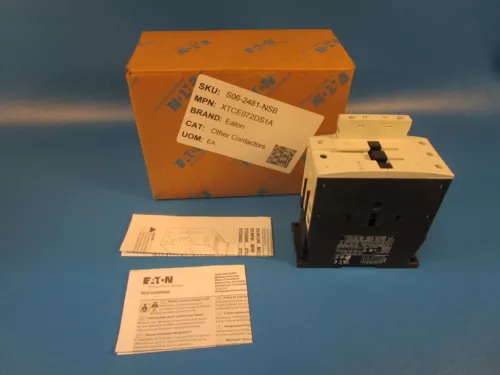 Eaton XTCE072DS1A , Connector 3 Pole, 72A, 110V/50, 120V/60 Coil (Cutler-Hammer)