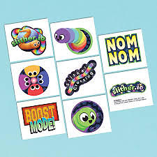 Temporary Tattoo 8pcs Party Favor Tattoos Treasure Chest Pinata Reward Stocking - Picture 45 of 76