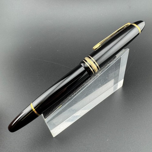 Montblanc Meisterstück No. 146 Fountain Pen 14K Gold Broad Nib Serviced - Imagen 11 de 16
