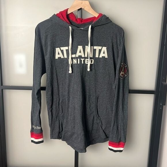 MITCHELL AND NESS MLS ATLANTA UNITED FC LIGHTWEIGHT HOODIE MEDIUM