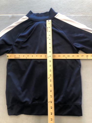 Reebok Sweatshirt Boy's Size 12 Navy Blue Full Zip Casual Track Jacket - Picture 5 of 5