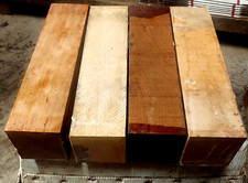FOUR 4 PACK VARIETY KILN DRIED TURNING BLOCKS LATHE WOOD BLANKS 3 X 3 X 12"