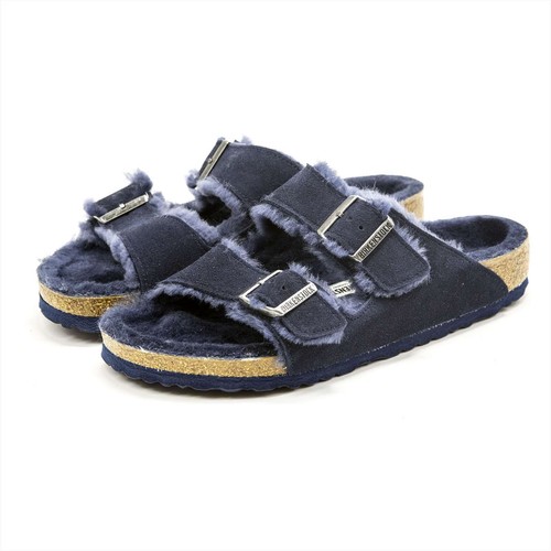 NEW Birkenstock Women’s Arizona Shearling Suede Flat Sandals Unisex Slides - Picture 20 of 102