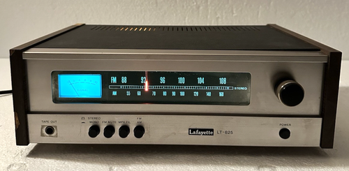 Lafayette LT-825 AM/FM Stereo Tuner Rare Vintage Tested!