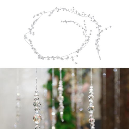 1.2M Clear Acrylic Bead Garland Party Decoration Scrapbook Iron Wire Garland - Bild 5 von 7