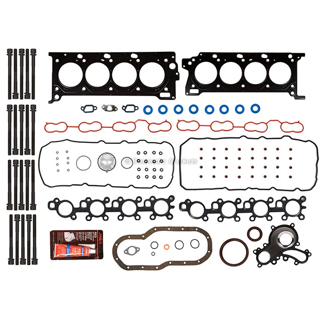 Подходит для Toyota Tundra Sequoia Lexus 2007-2009 годов выпуска 5,7 л DOHC полный комплект прокладок болты 3URFE - Изображение 2 из 4