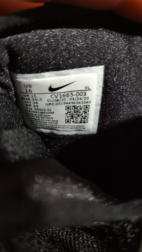 Nike Air Jordan Force Savage Elite 2 Black Football Cleat CV1665-003 Men's Sz 16 - Picture 19 of 19