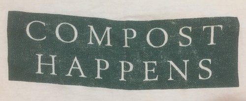 Kompost Happens T-Shirt Herren XL Distressed Bauernhof Garten lustig 90er - Bild 1 von 8