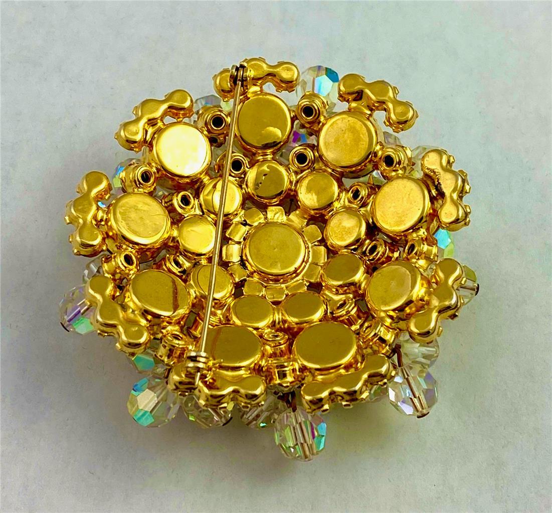 Vintage Juliana D&E Clear Rhinestone & AB Crystal Bead